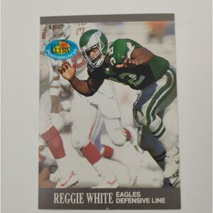 1991 Fleer Ultra #10 of 10 REGGIE WHITE Performances RARE INSERT Eagles
